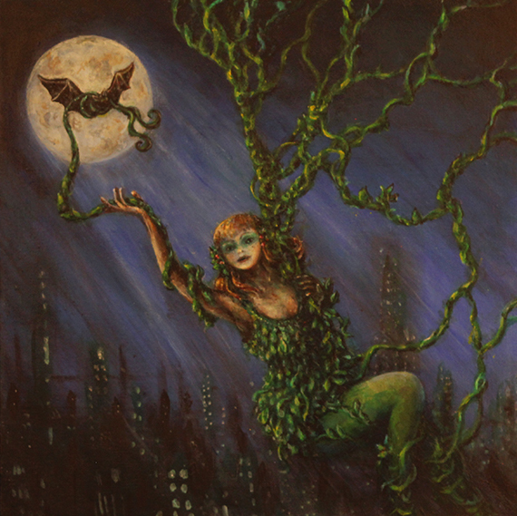 Poison Ivy batman tribute painting